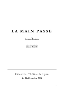 Dossier Pédagogique - Célestins, Théâtre de Lyon
