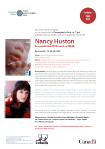Nancy Huston - Université Rennes 2