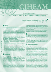 MARKETING AGROALIMENTAIRE