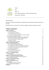 Nom: classe: 6 E Cours d`économie générale