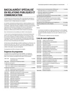 Baccalauréat spécialisé en relations publiques et