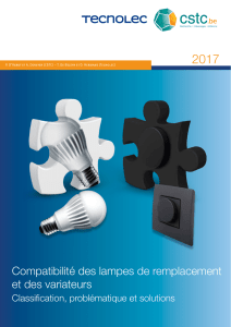 Compatibilité des lampes de remplacement et des