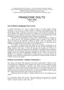 Françoise Dolto - International Bureau of Education