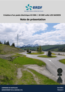 Note de présentation - Préfecture de la Savoie