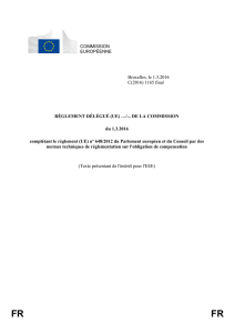 COMMISSION EUROPÉENNE Bruxelles, le 1.3.2016 C(2016) 1165