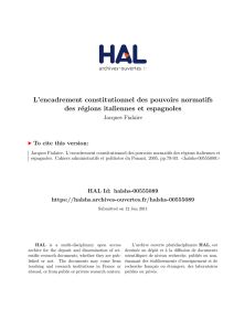 L`encadrement constitutionnel des pouvoirs normatifs - HAL
