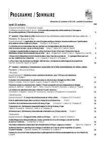 programme /sommaire - Société de Pathologie Exotique