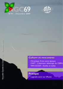 Pratique Culture et rencontres - Club d`Astronomie de Lyon Ampère