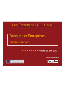 Relations Banques Entreprises