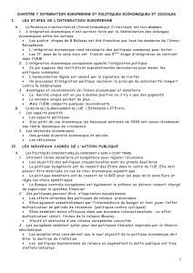 7 Intégration européenne et politiques économiques et sociales
