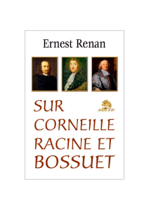 Sur Corneille, Racine et Bossuet
