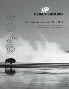 Document de référence 2011 • 2012
