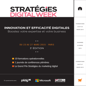 INNOVATION ET EFFICACITé DIGITALES