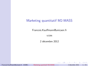 Marketing quantitatif M2-MASS