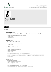 Frédy BUSSO - Agence Lise ARIF
