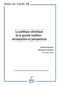 Note du Cerfa, Nr. 58, November 2008 (pdf