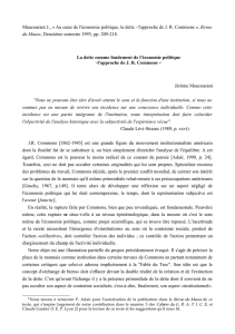 La dette comme fondement de l`économie politique