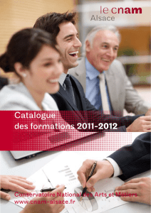 Catalogue des formations 2011-2012