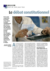Le débat constitutionnel en France