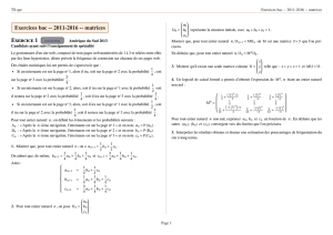 Exercices bac -- 2011-2015 -