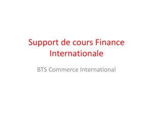 Support de cours Finance Internationale