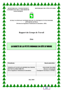 la rarete de la petite monnaie en côte d`ivoire