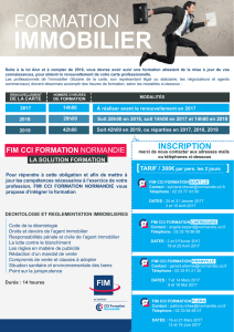 FORMATION IMMOBILIER - CCI Ouest Normandie