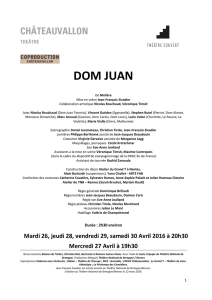 DOM JUAN - Châteauvallon