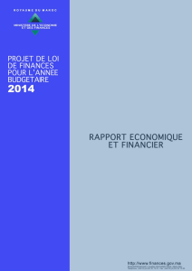 Table des matières - Ministère de l`Economie et des Finances