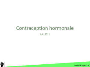 Contraception hormonale