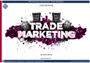 Conférence Foucauld Sup` - Trade Marketing - Add-Wise