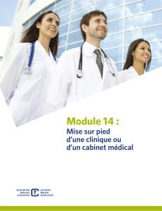 Module 14 : Établissement de votre cabinet de médecin ou clinique