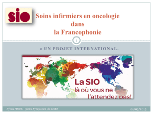 Soins infirmiers en oncologie dans la Francophonie