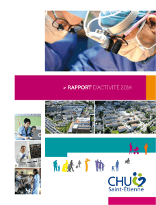 rapport d`activité 2014 - CHU de Saint