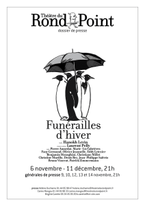 Funérailles d`hiver - Théâtre du Rond