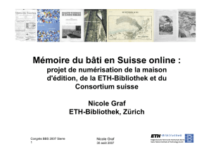 Mémoire du bâti en Suisse online