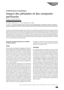 Impact des phtalates et des composés perfluorés - BVS