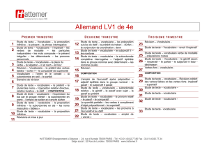 Allemand LV1 de 4e