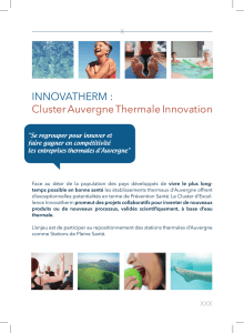 INNOVATHERM : Cluster Auvergne Thermale Innovation
