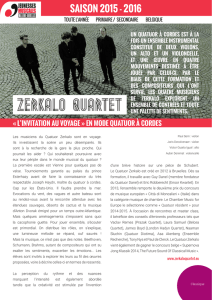 Quatuor Zerkalo - Jeunesses Musicales