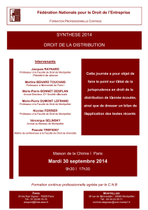 Mardi 30 septembre 2014 - Fédération Nationale pour le Droit de l