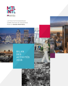 bilan de 2016 de Montréal