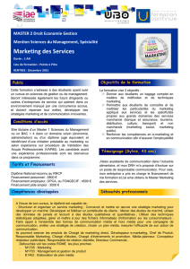 Marketing des Services - Université des Antilles
