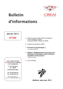 Bulletin d`informations - CREAI Bourgogne Franche Comté