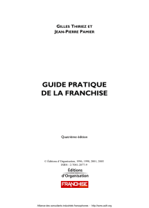 guide pratique de la franchise - Alliance des Consultants Industriels