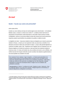 Texte bref Rapport SLR 2014 Santé
