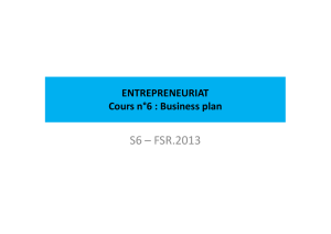Cours 6 entrepreneuriat S6