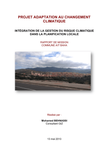 projet adaptation au changement climatique