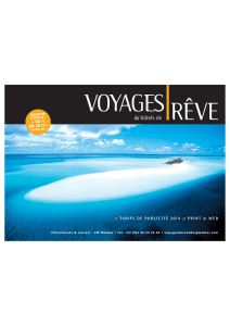 voyages rêve - Les Tarifs de la Presse