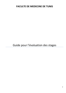 Guide pour l`évaluation des stages